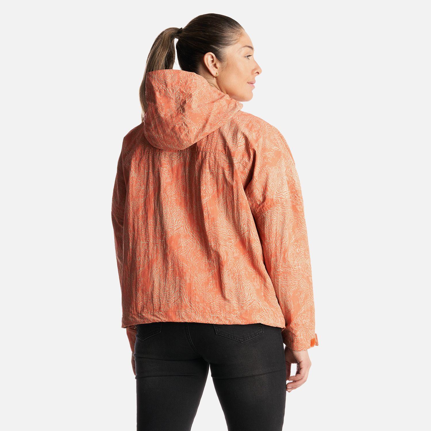 Chaqueta Mujer  CityMe WindBreaker Hoody Jacket Print Salmon Lippi-3