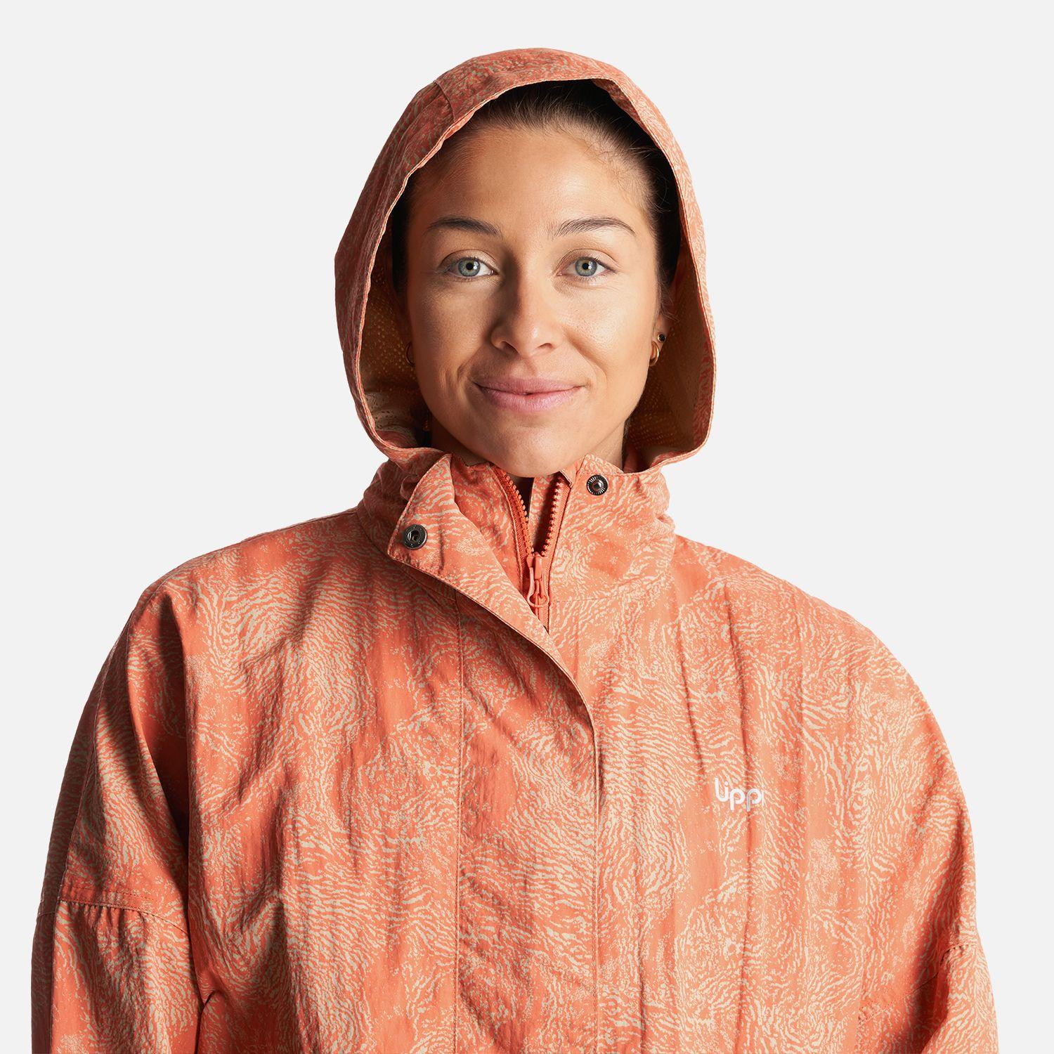 Chaqueta Mujer  CityMe WindBreaker Hoody Jacket Print Salmon Lippi-4