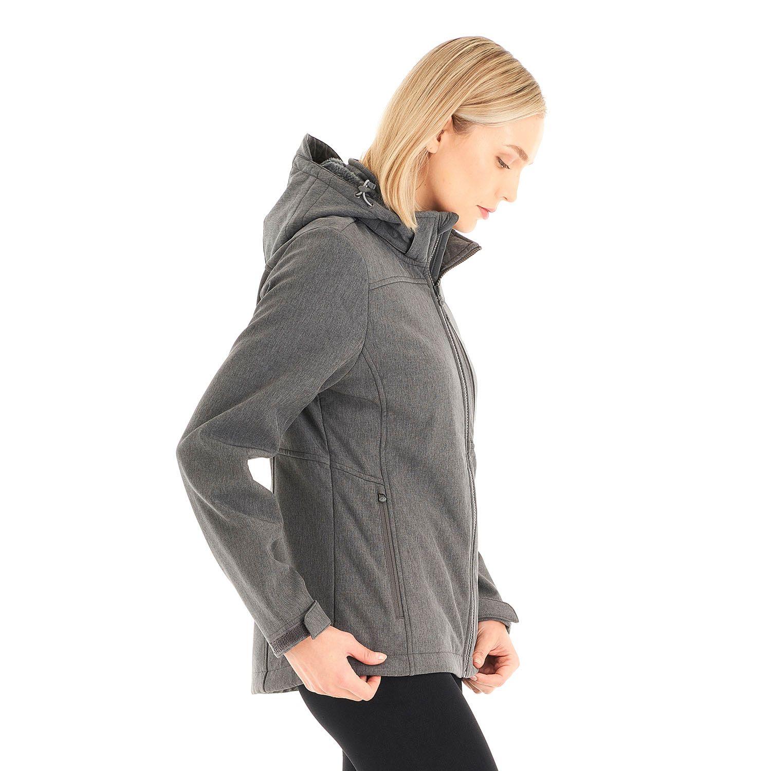 Chaqueta Mujer Macaya Softshell Hoody Jacket Melange Gris Lippi V21-3