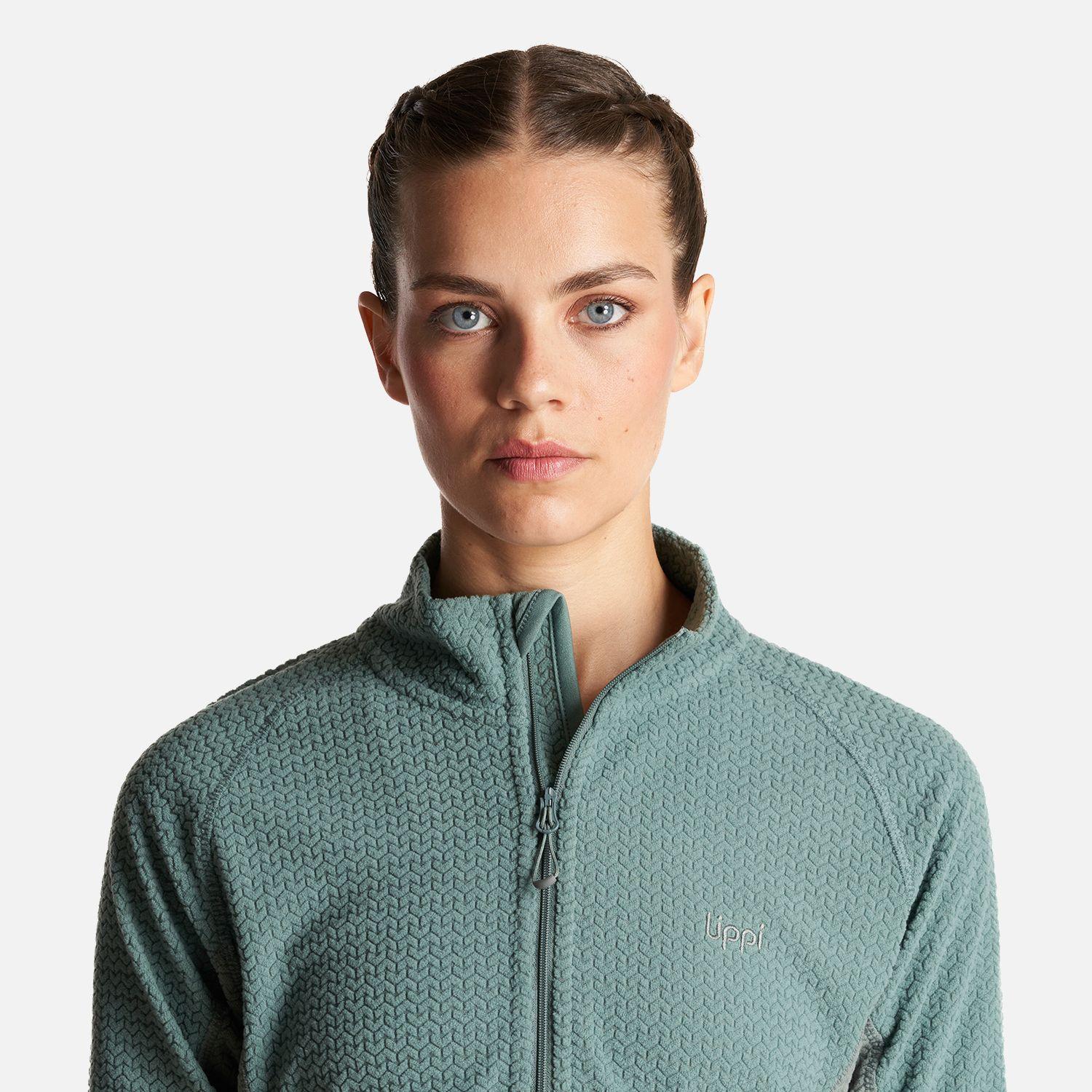 Poleron Mujer Jacaranda Nano-F 14 Zip Jade Oscuro Lippi I23-4