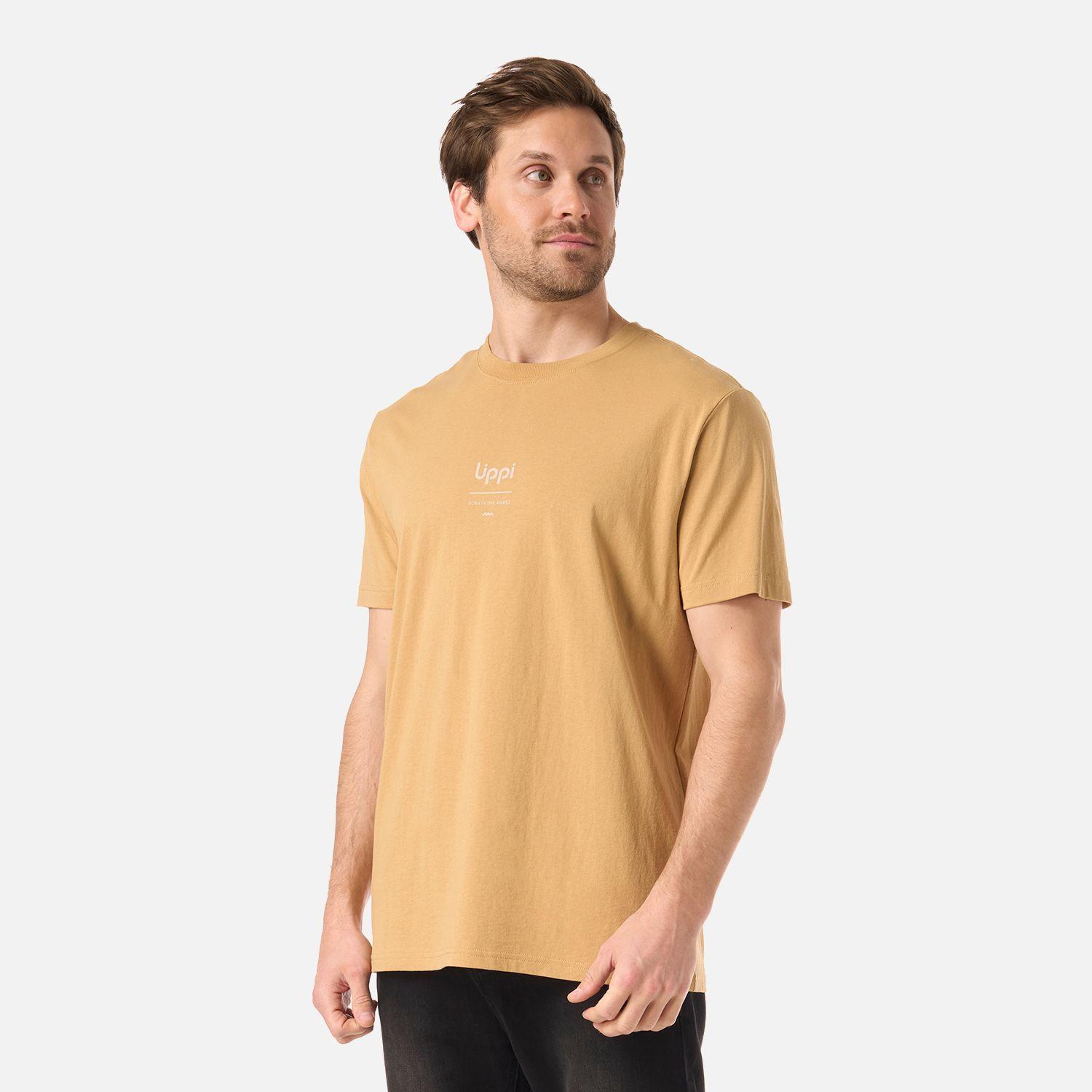 Polera Hombre Adventure Page T-Shirt Camel Lippi V26-2