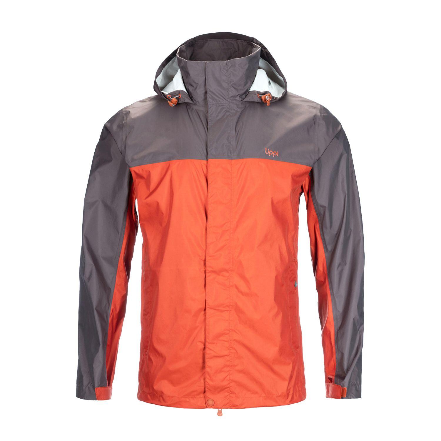 Chaqueta Hombre Abyss B-Dry Hoody Jacket Terracota / Gris Oscuro Lippi-0