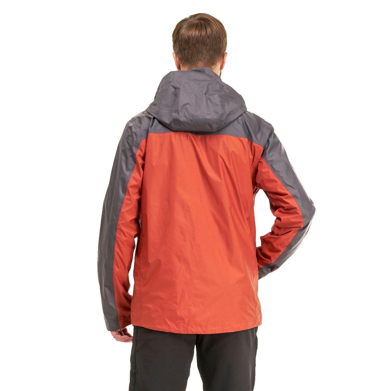 Chaqueta Hombre Abyss B-Dry Hoody Jacket Terracota / Gris Oscuro Lippi-3