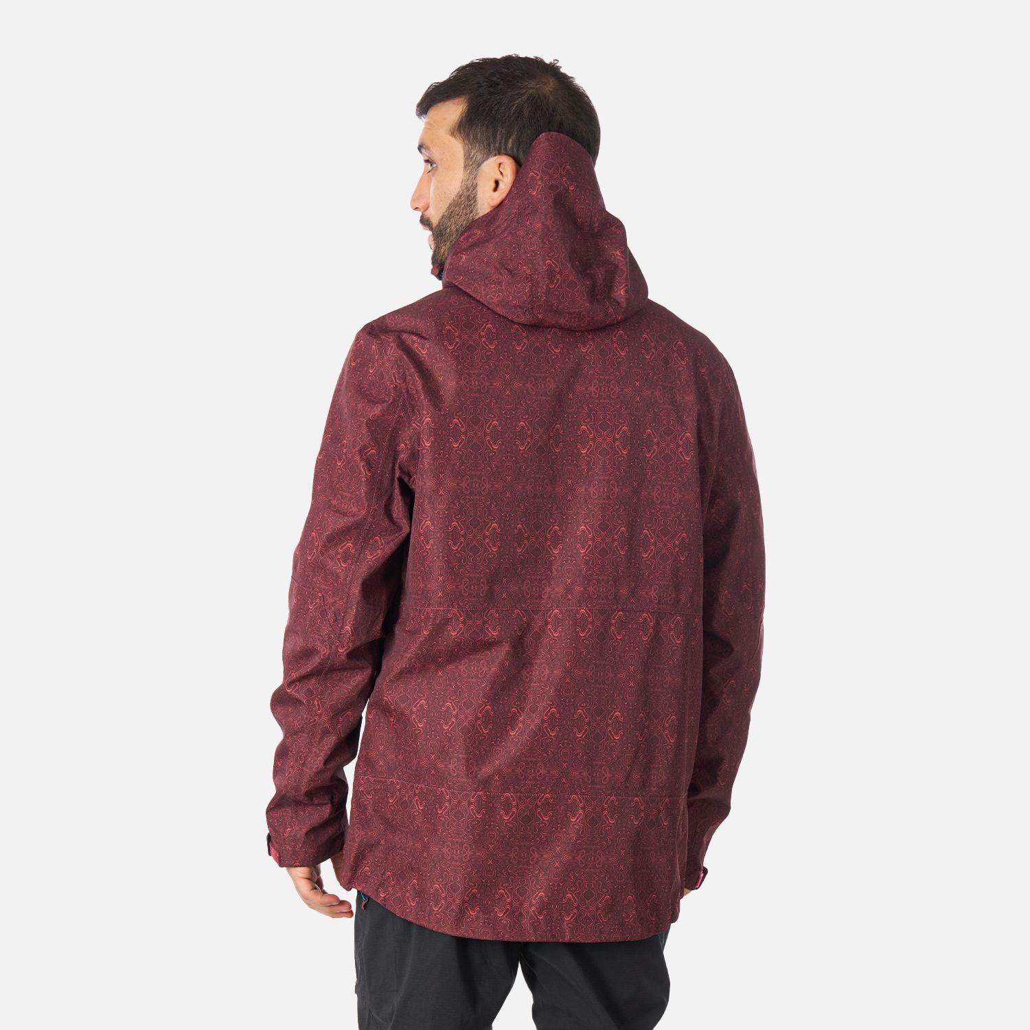 Chaqueta Hombre Agua-zero Print Vino Haka Honu-2