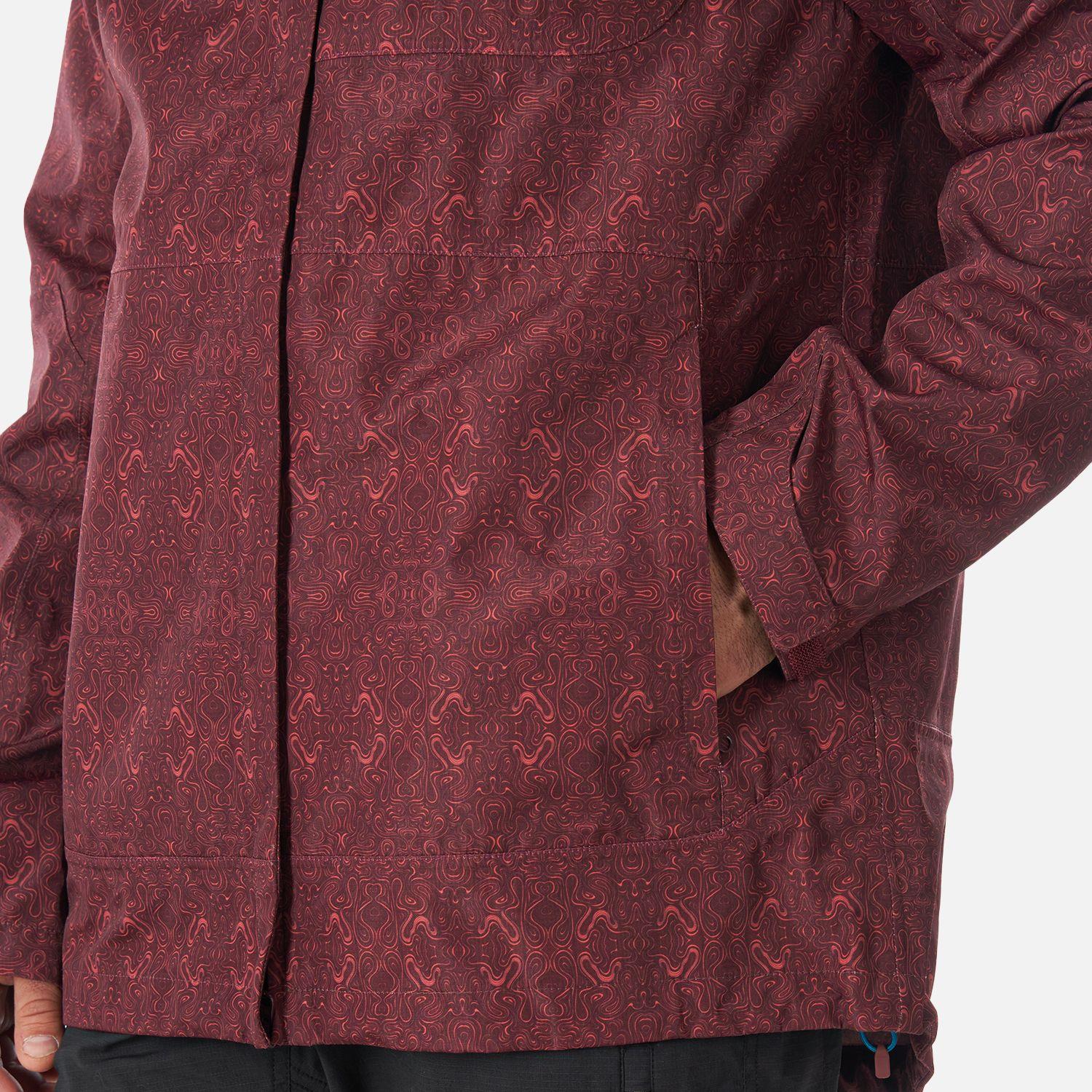 Chaqueta Hombre Agua-zero Print Vino Haka Honu-4