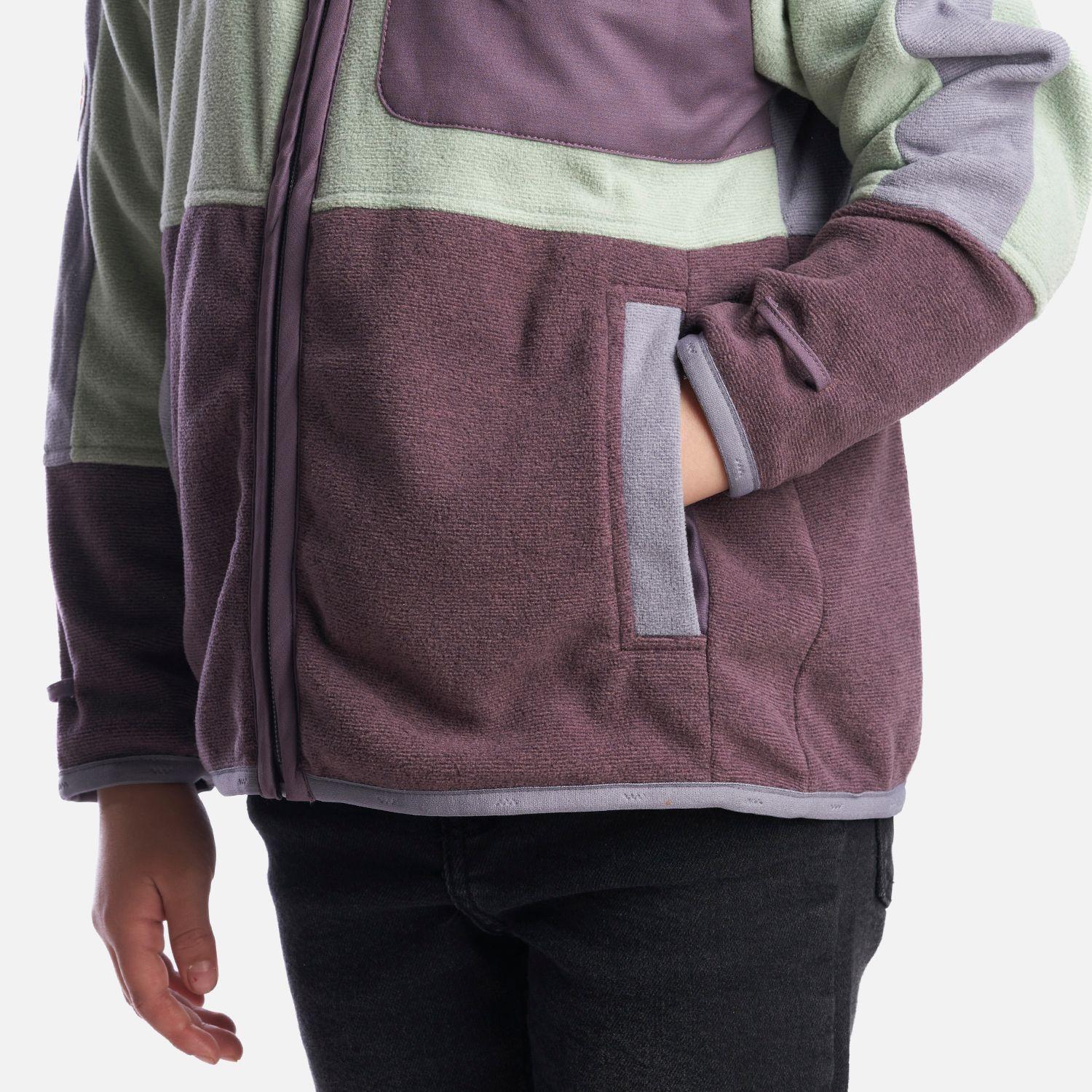Poleron Niña FirePlace Hoody Sweatshirt Morado Claro Lippi-5