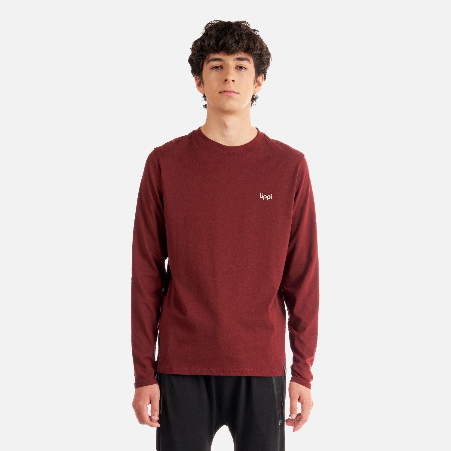 Polera Teen Boy Mountain Long Sleeve T-Shirt Burdeo Lippi-1