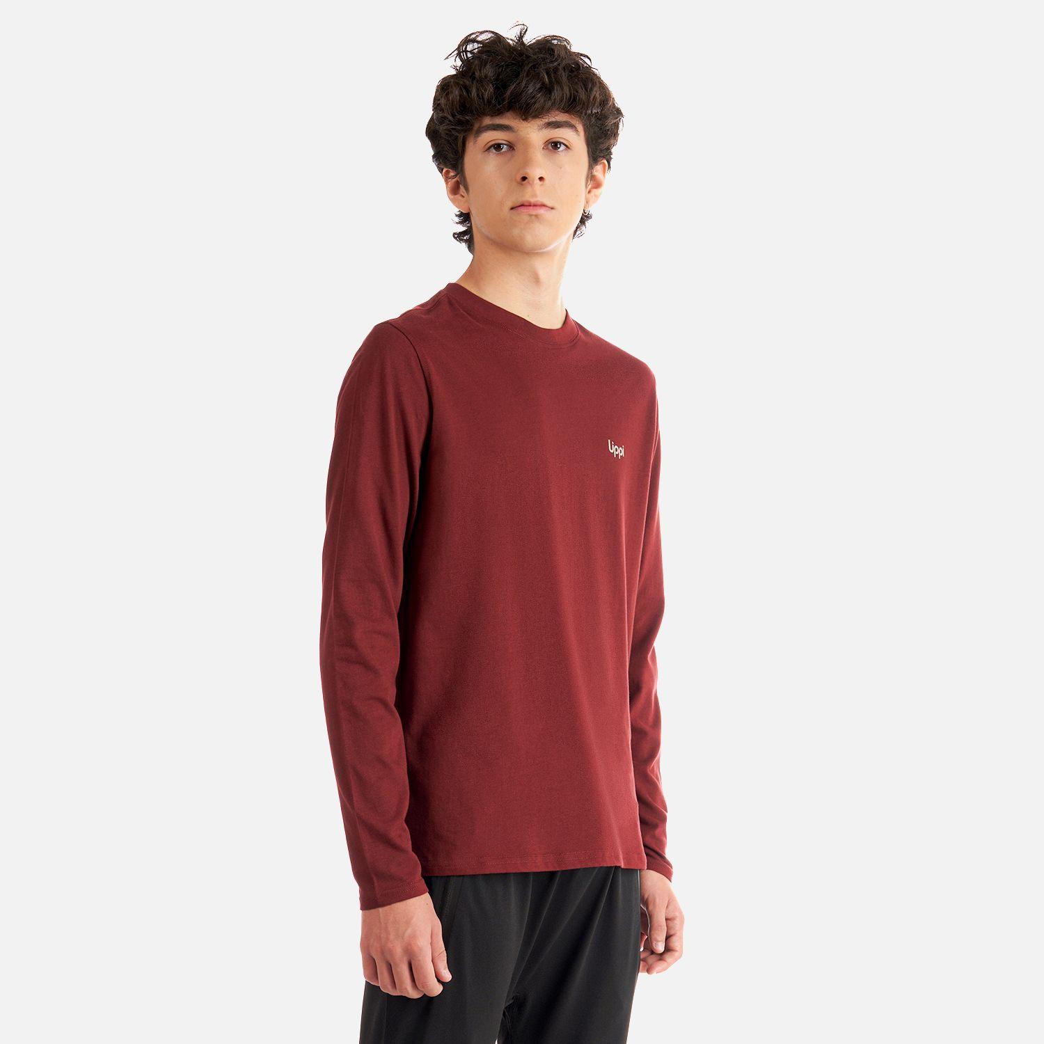 Polera Teen Boy Mountain Long Sleeve T-Shirt Burdeo Lippi-2