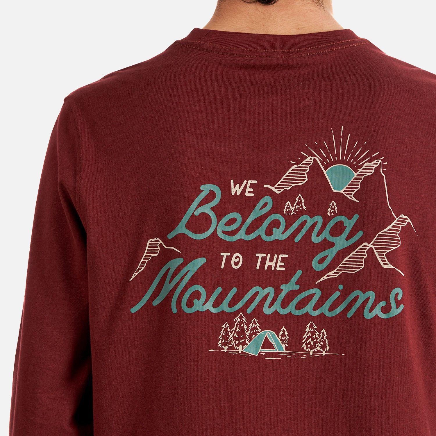 Polera Teen Boy Mountain Long Sleeve T-Shirt Burdeo Lippi-4