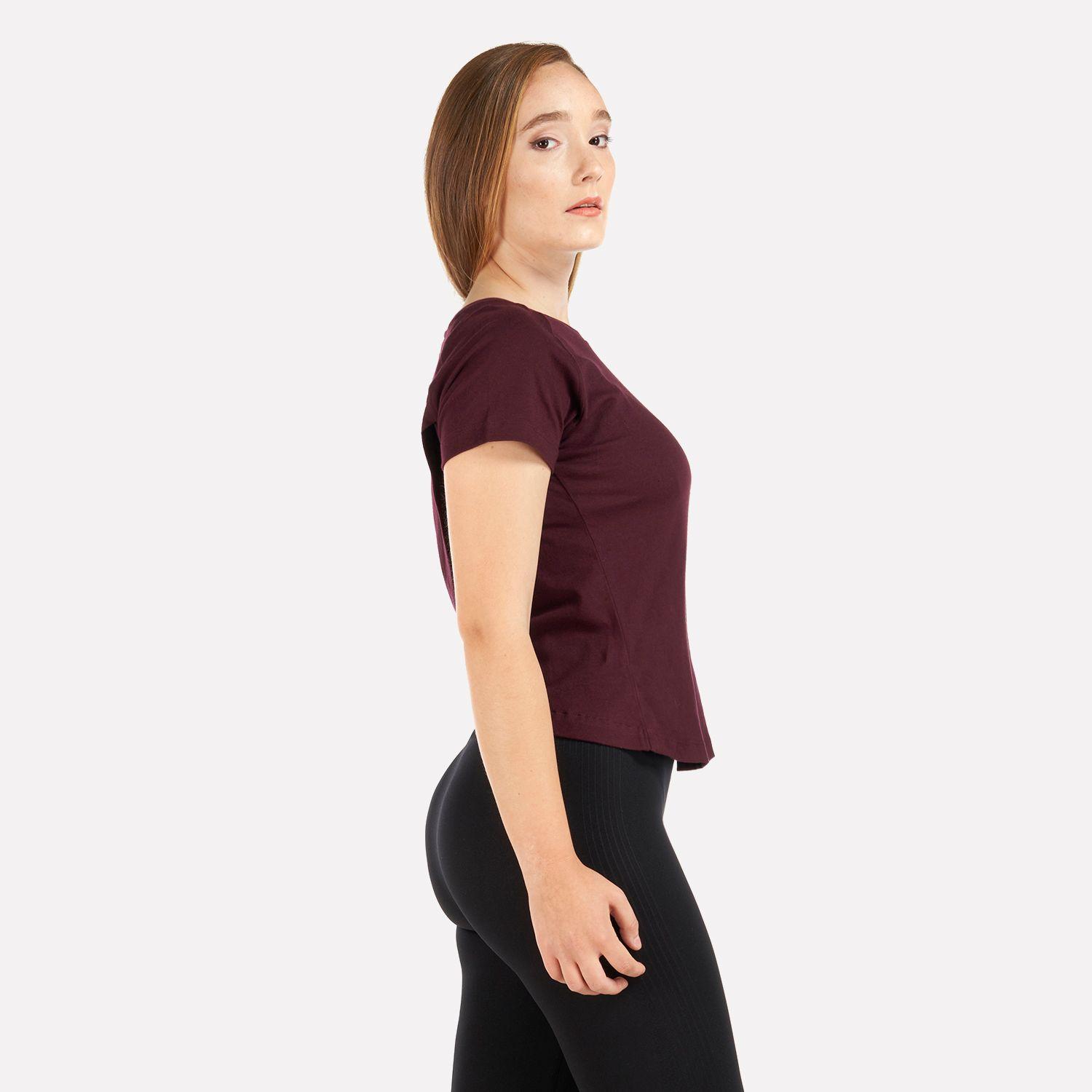 Polera Mujer Crossback Organic T-Shirt Vino Lippi-3