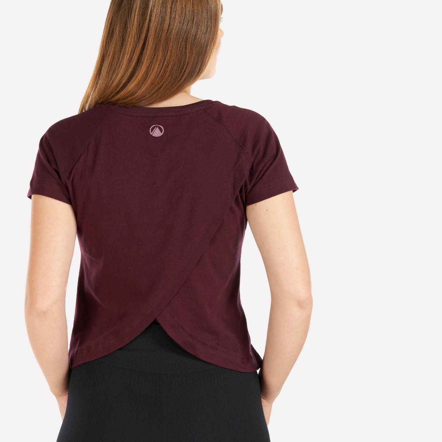 Polera Mujer Crossback Organic T-Shirt Vino Lippi-6