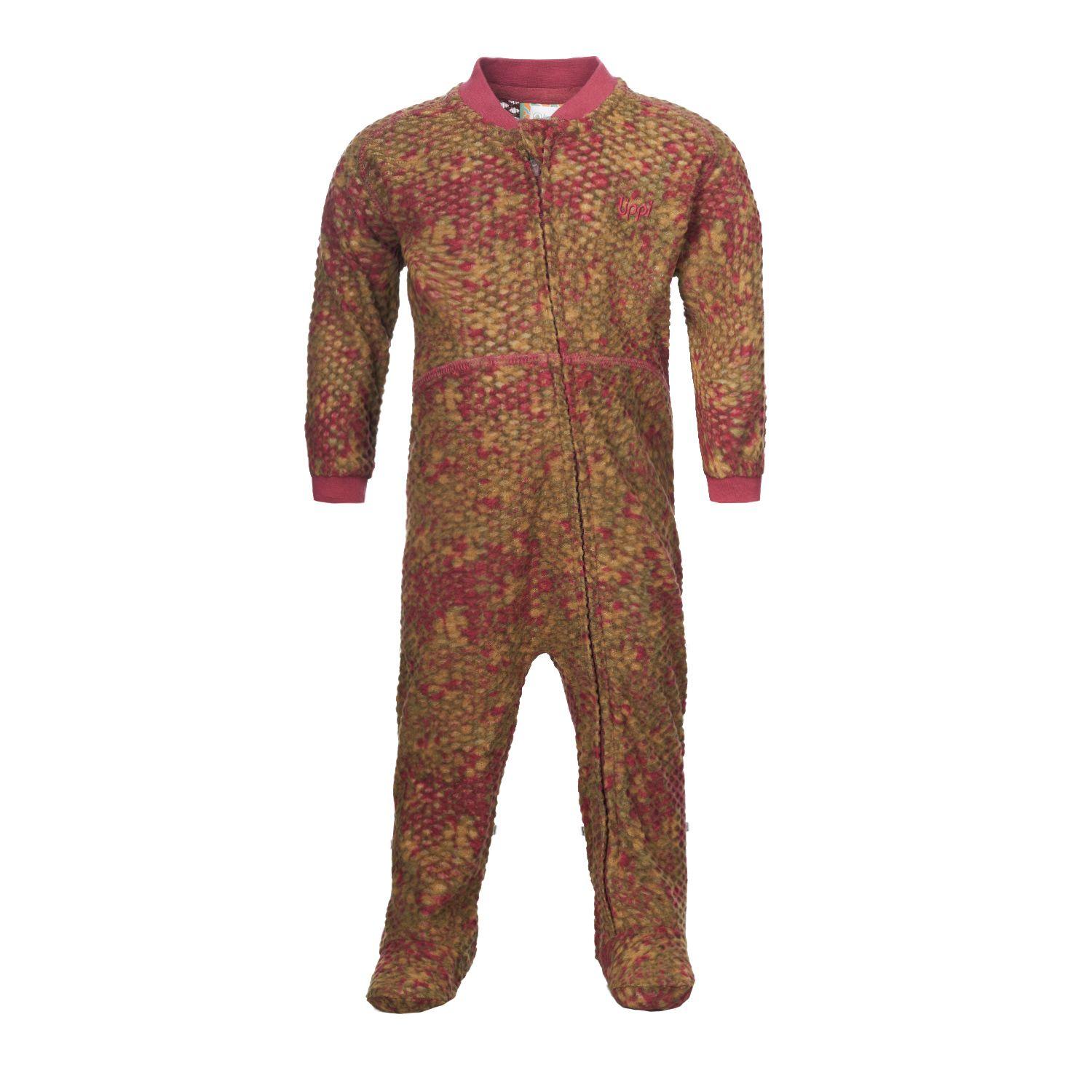 Enterito Baby Girl Saltamontes Nano-F Full Zip Onesie Print Laurel Lippi-0