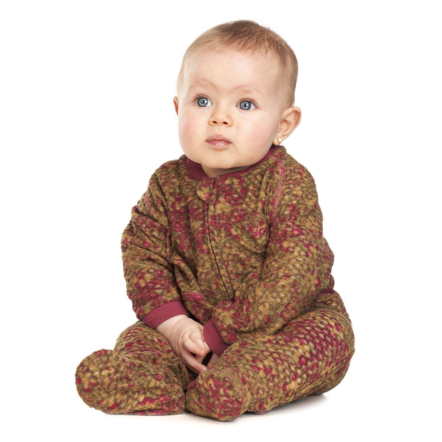 Enterito Baby Girl Saltamontes Nano-F Full Zip Onesie Print Laurel Lippi-1