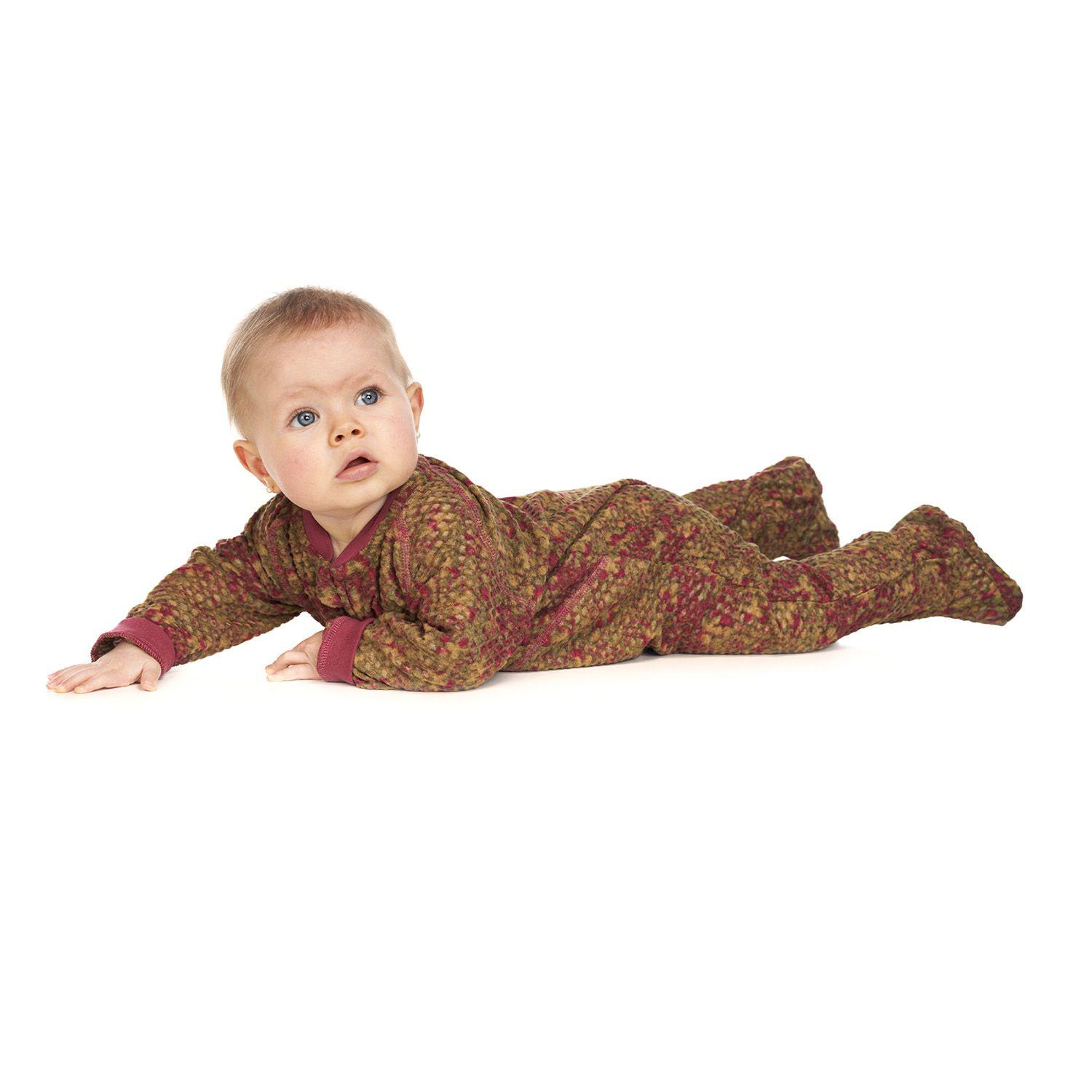 Enterito Baby Girl Saltamontes Nano-F Full Zip Onesie Print Laurel Lippi-2