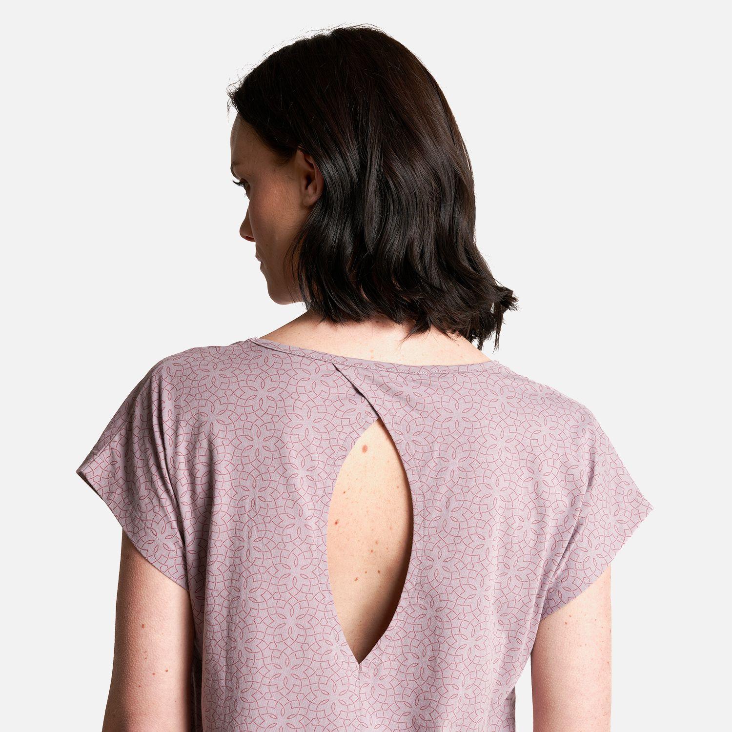 Polera Mujer Essential UV-Stop T-Shirt Malva Lippi V23-5