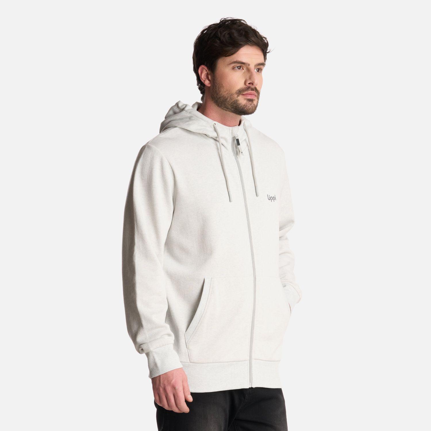 Polerón Hombre Ulmo Full Zip Hoody Sweatshirt Gris Lippi-1