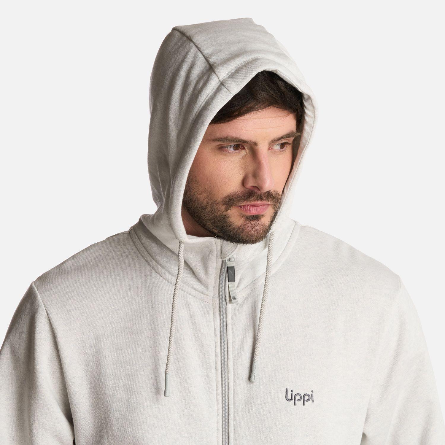Polerón Hombre Ulmo Full Zip Hoody Sweatshirt Gris Lippi-3
