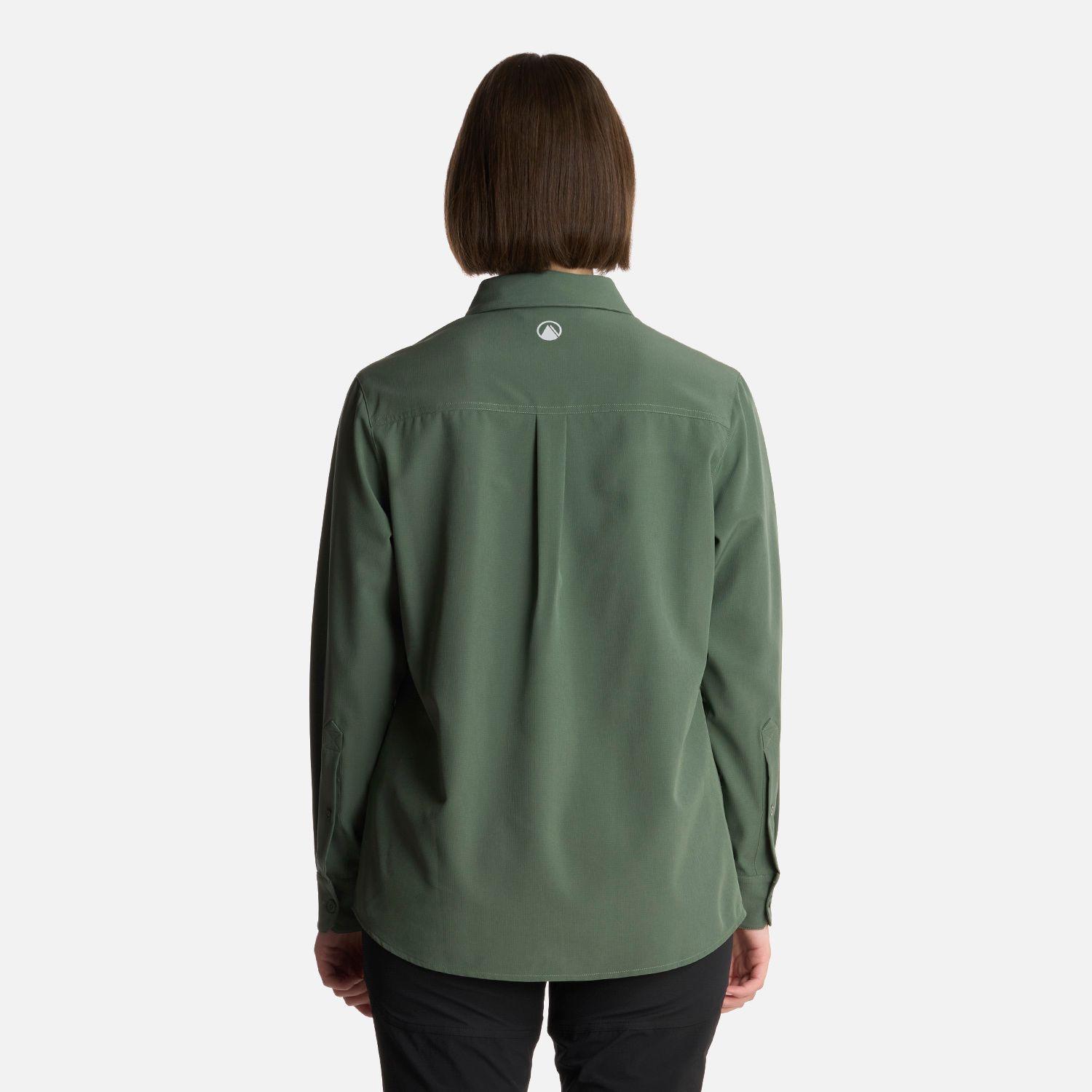 Camisa Mujer Murallon Q-Dry Shirt Jade Oscuro Lippi-2