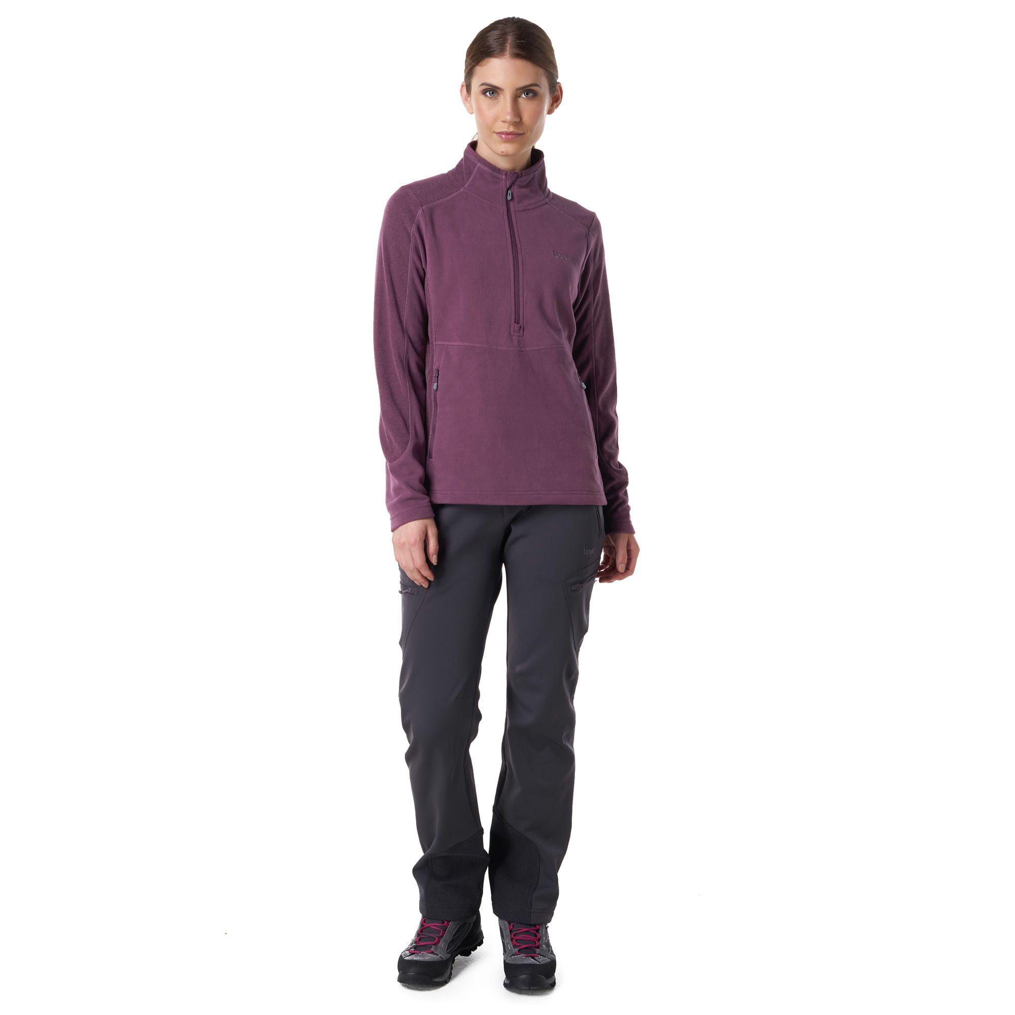 Poleron Mujer Lighter Nano-F 14 Zip Jade Oscuro Lippi-1