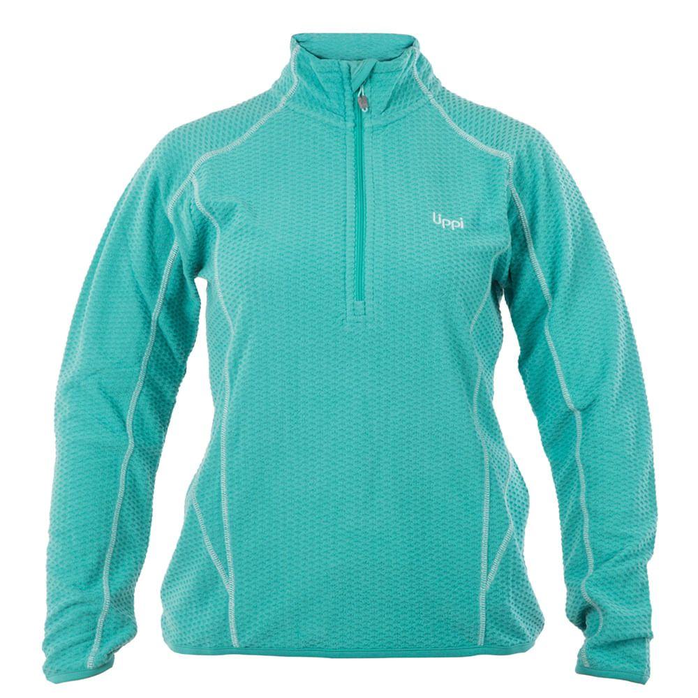 Poleron Mujer Jacaranda Nano-F 14 Zip Turquesa Lippi I17-0