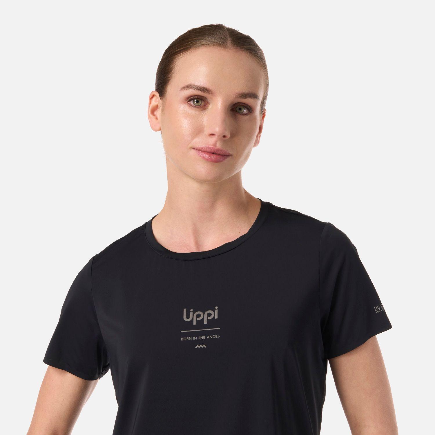 Polera Mujer Air Q-Dry T-Shirt Negro Lippi V26-3