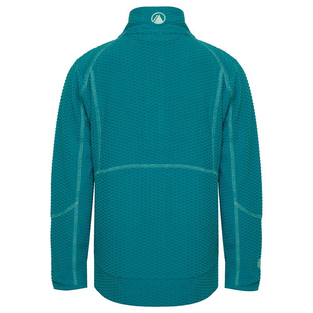 Poleron Niña Saltamontes Nano-F 1/4 Zip Turquesa Claro Lippi-1