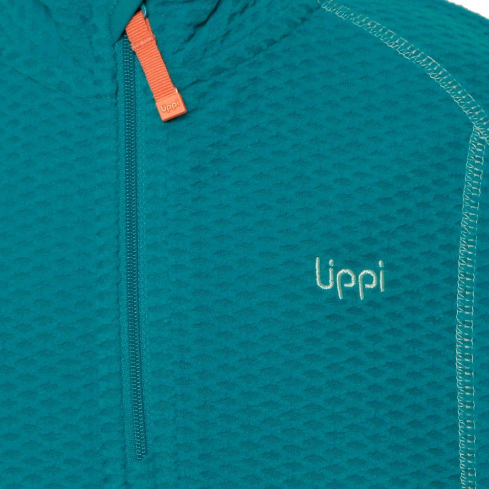 Poleron Niña Saltamontes Nano-F 1/4 Zip Turquesa Claro Lippi-2