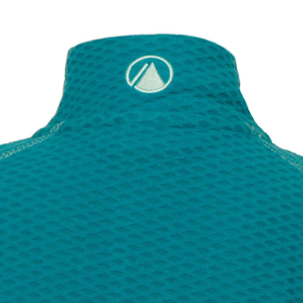 Poleron Niña Saltamontes Nano-F 1/4 Zip Turquesa Claro Lippi-3