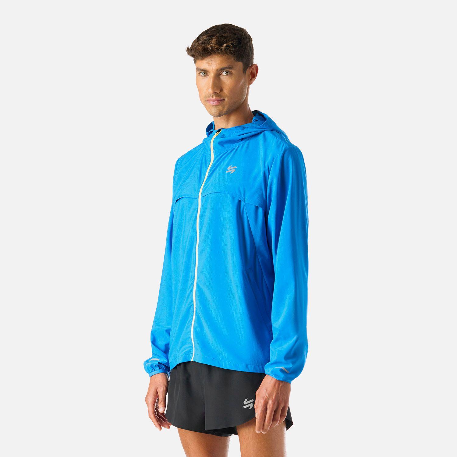 Chaqueta Hombre Built To Move Pro Windbreaker Azul Vulcano-1