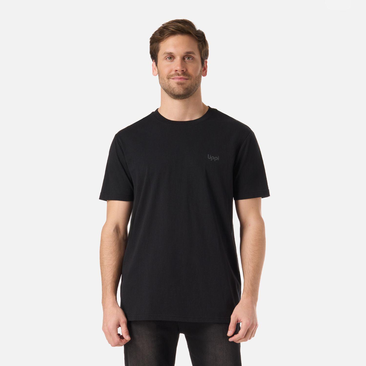 Polera Hombre Ulmo T-Shirt Negro Lippi V26-0