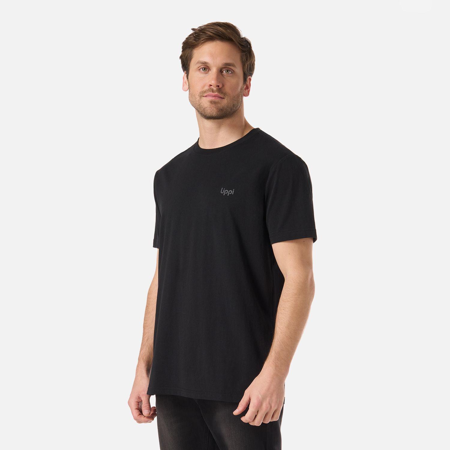 Polera Hombre Ulmo T-Shirt Negro Lippi V26-1