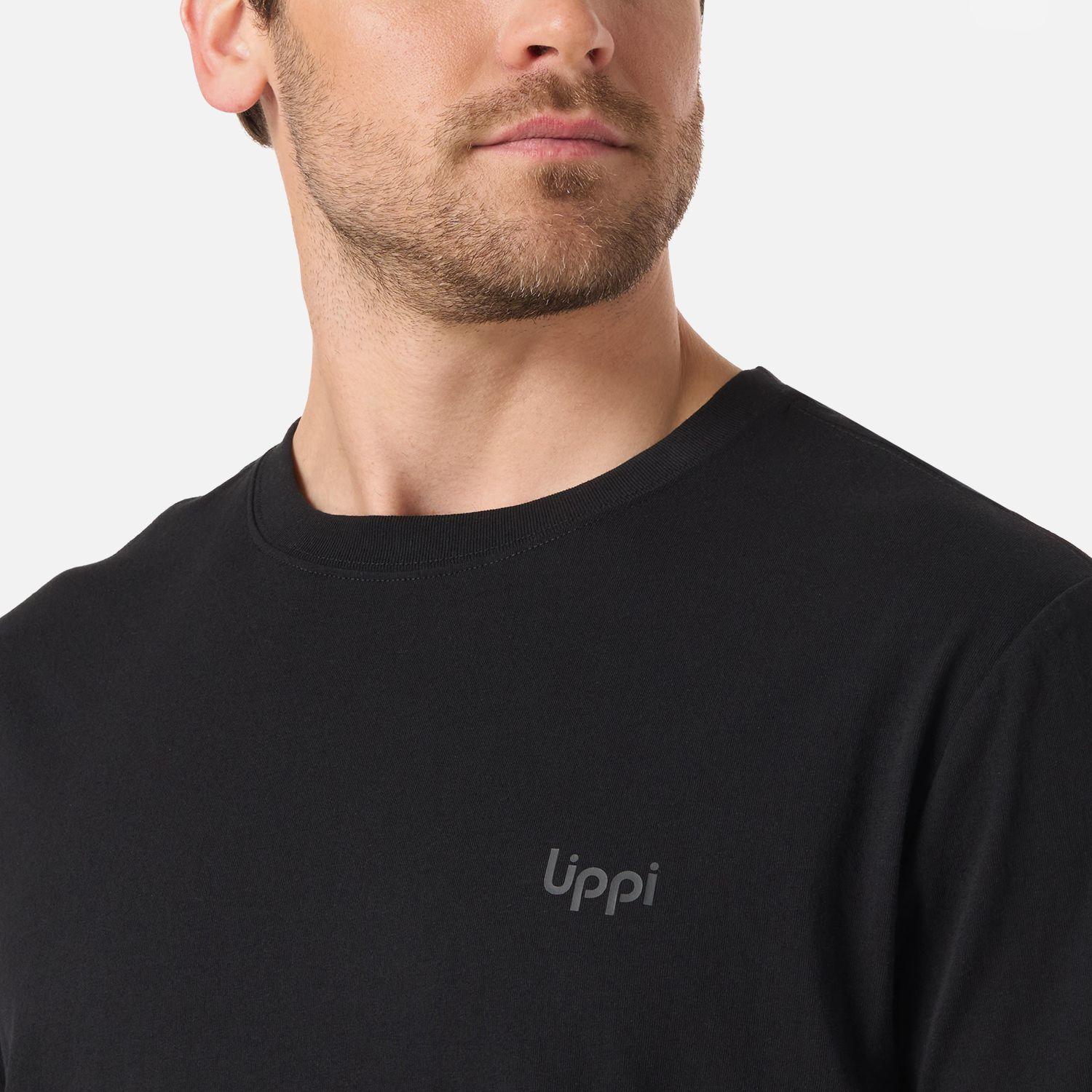 Polera Hombre Ulmo T-Shirt Negro Lippi V26-3