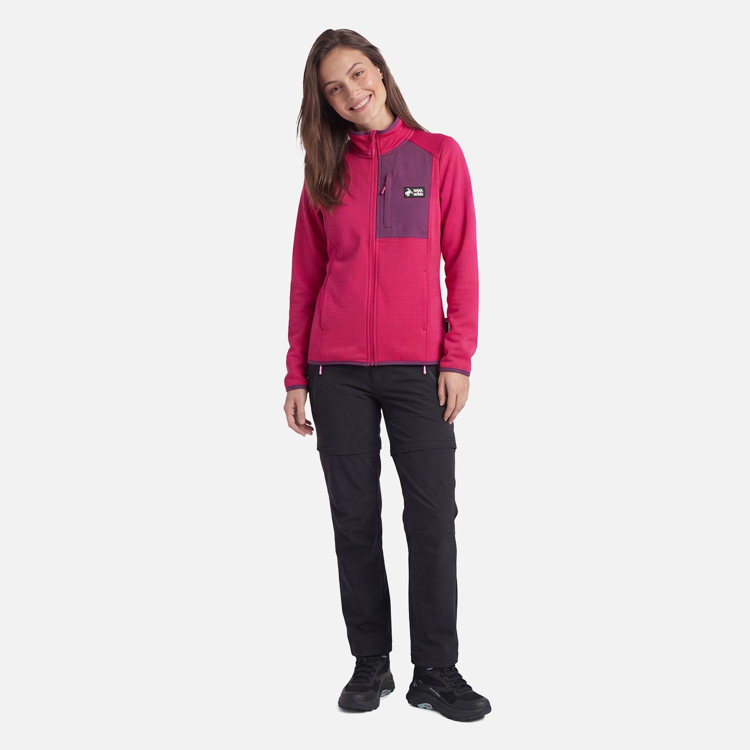 Polerón Mujer Taina Full Zip Frambuesa Haka Honu V27-3