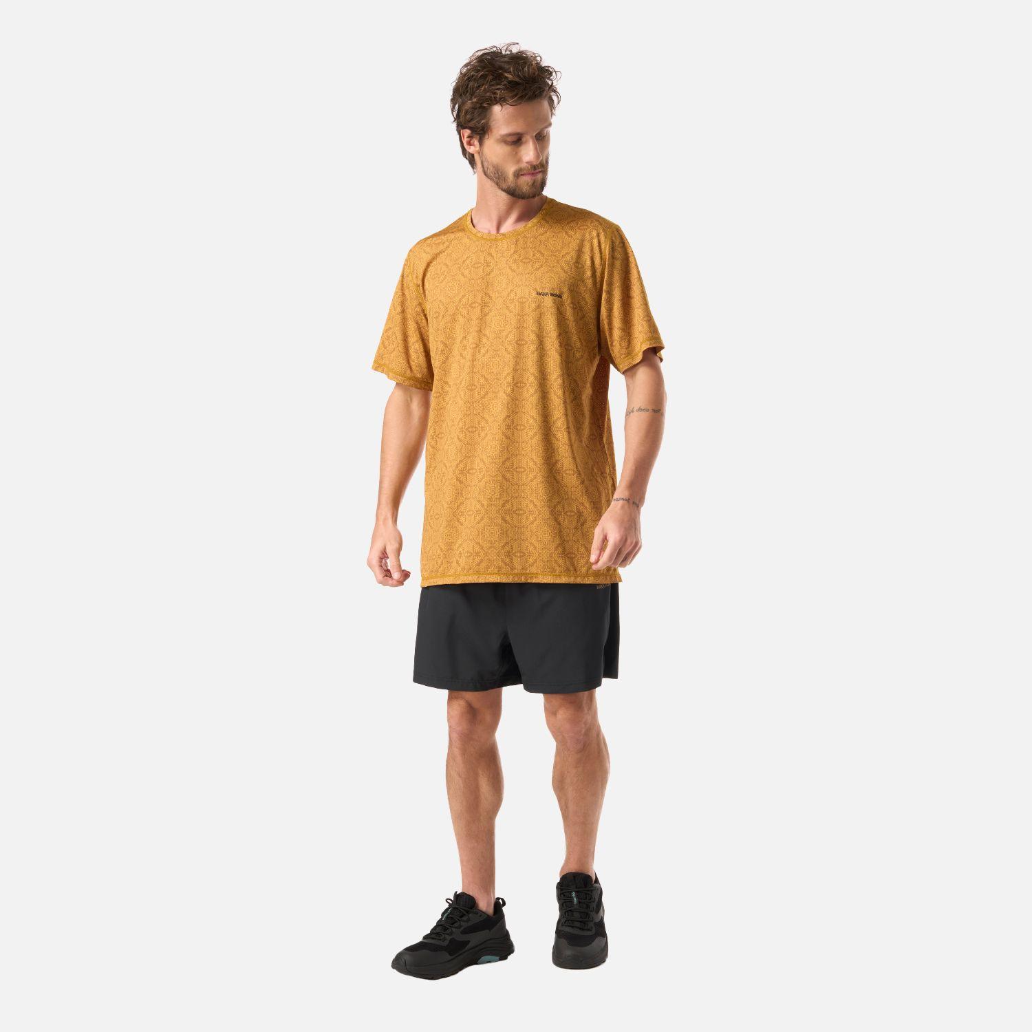 Polera Hombre Sudala Print Mostaza Haka Honu V26-4