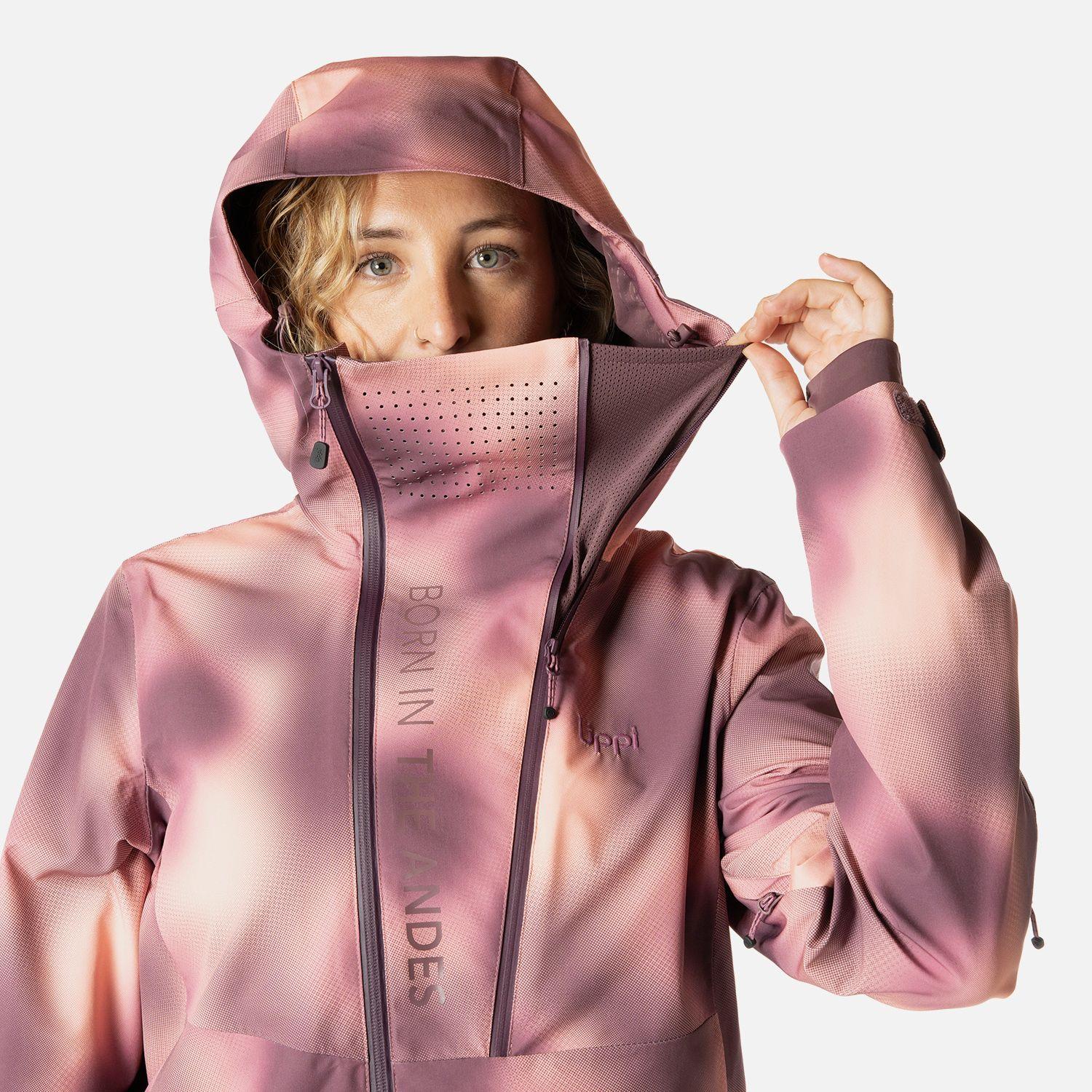 Chaqueta Mujer SkiVenture B-Dry Hoody Jacket Print Vino Lippi I26-3
