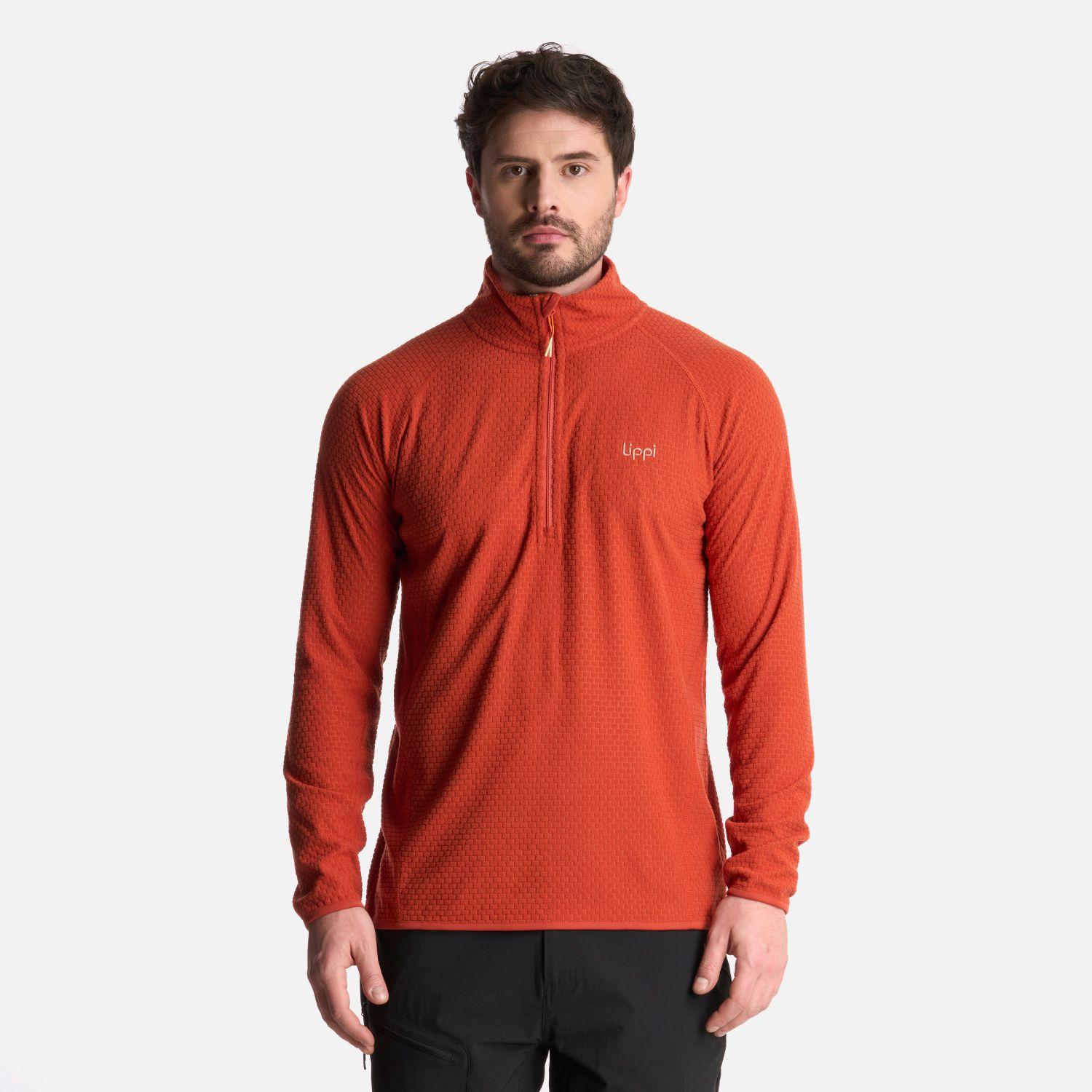 Polerón Hombre Jacaranda Nano-F 14 Zip Terracota Lippi-0