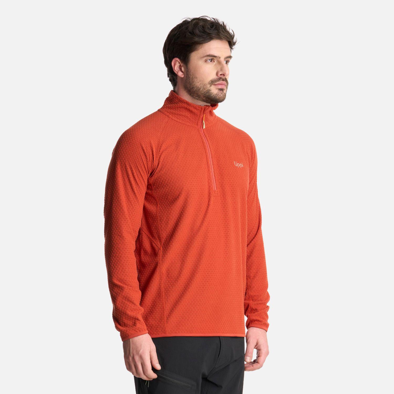 Polerón Hombre Jacaranda Nano-F 14 Zip Terracota Lippi-1