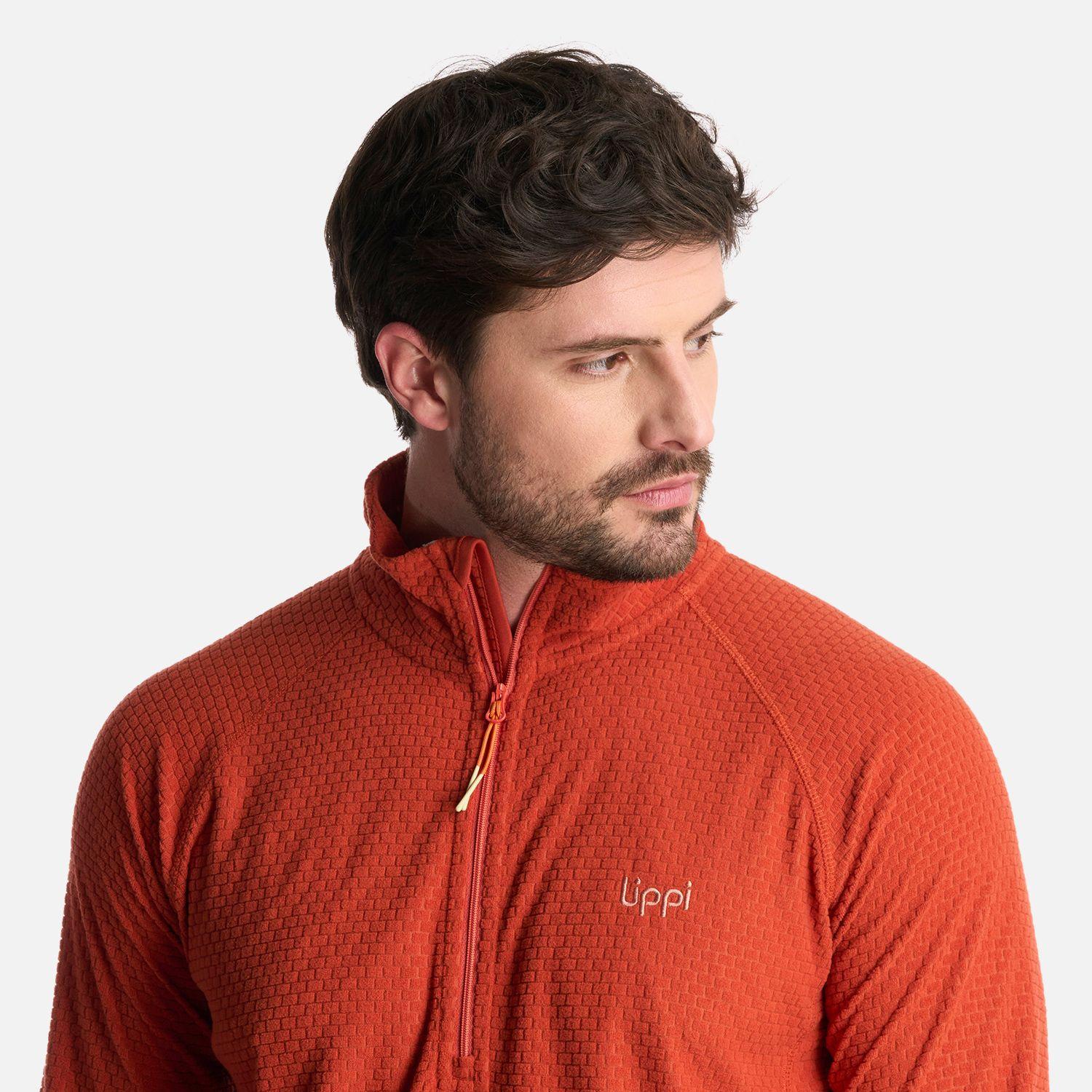 Polerón Hombre Jacaranda Nano-F 14 Zip Terracota Lippi-3