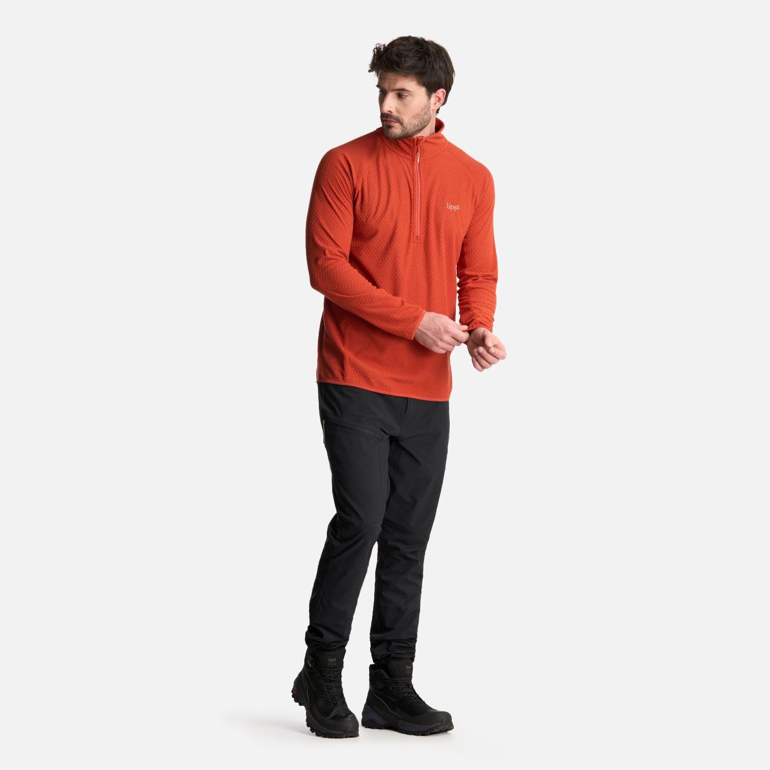 Polerón Hombre Jacaranda Nano-F 14 Zip Terracota Lippi-4