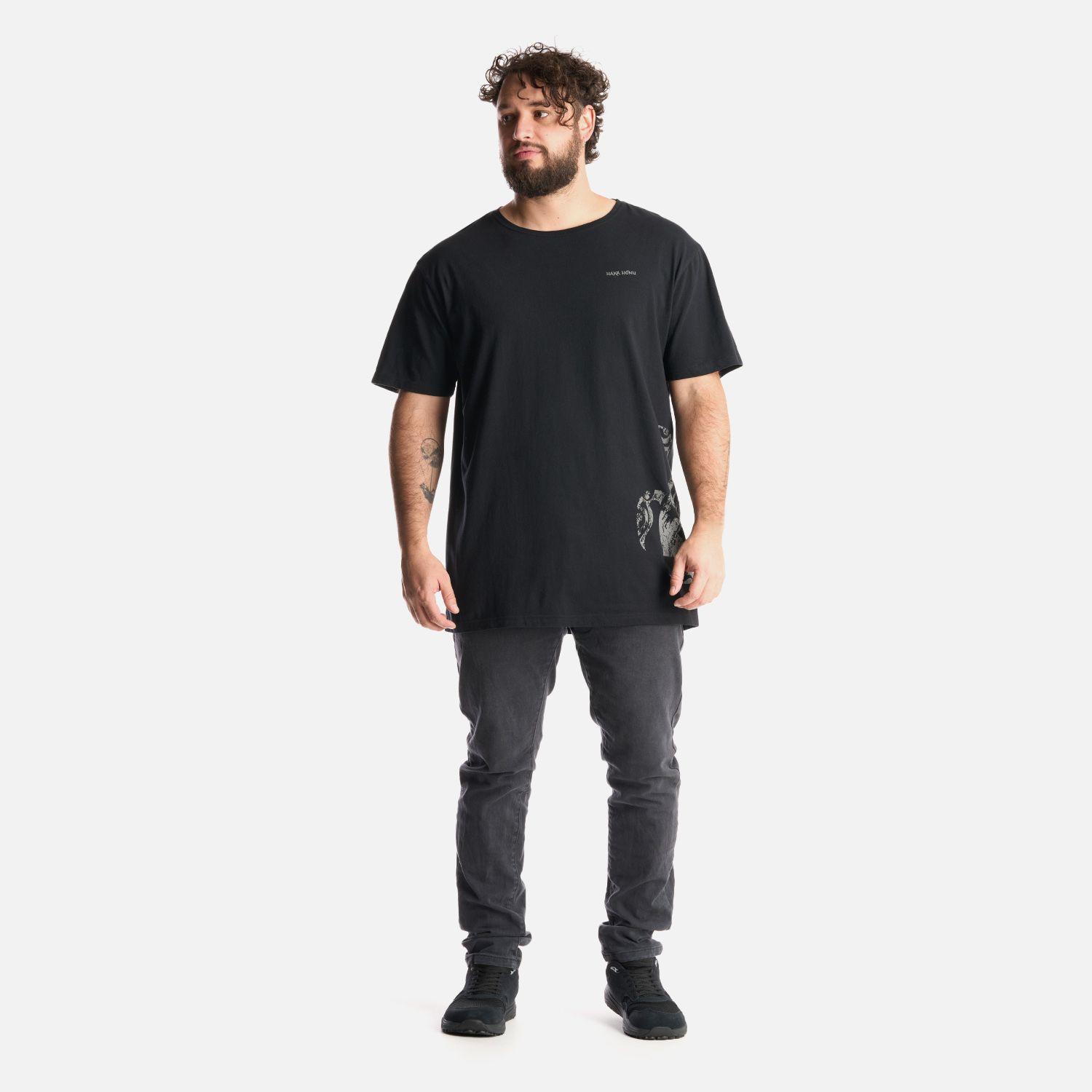 Polera Hombre Haka Negro Haka Honu I24-5
