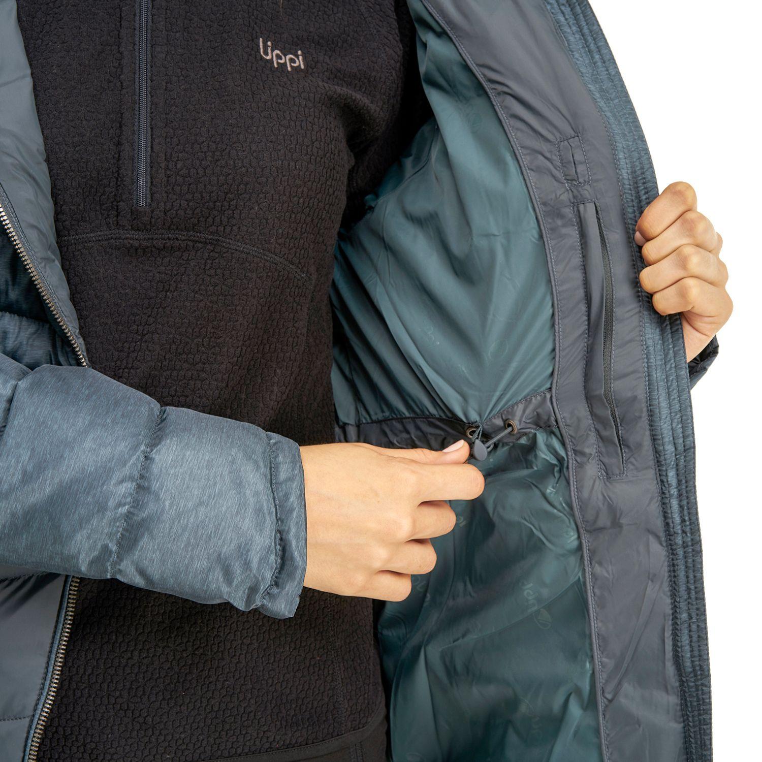 Chaqueta Mujer Quilca Down Long Hoody Jacket Turquesa Oscuro Lippi-5