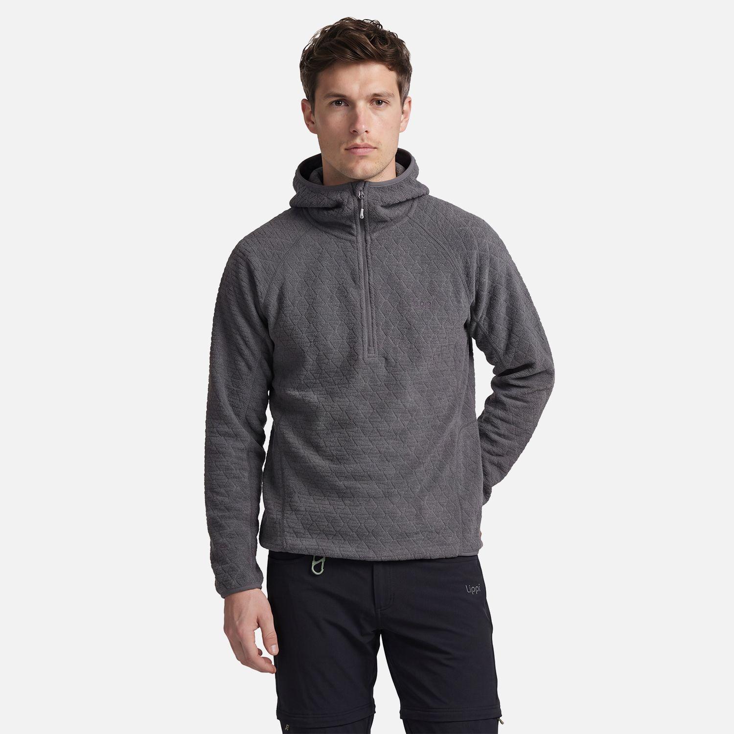 Polerón Hombre Jacaranda Nano-F 1/4 Zip Hoody Gris Medio Lippi V27-0