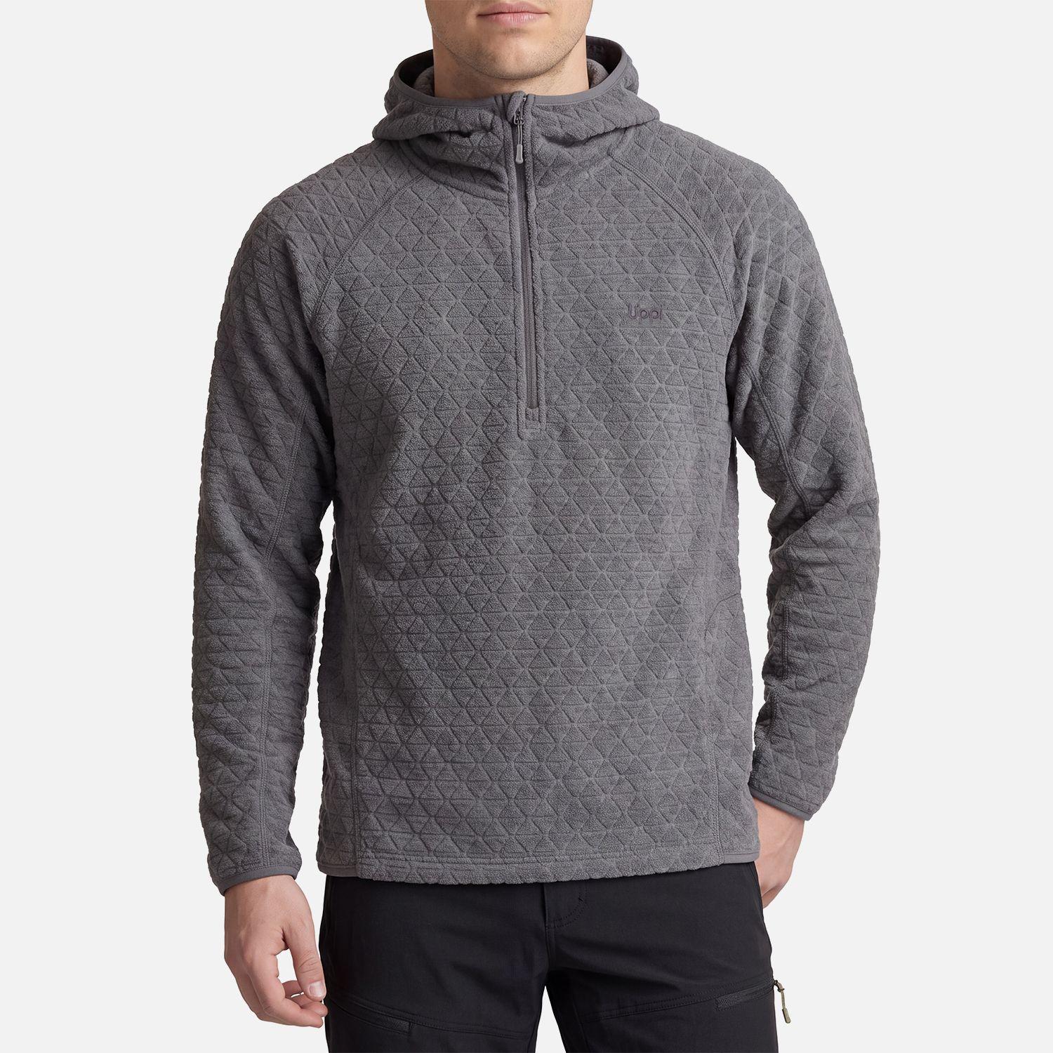 Polerón Hombre Jacaranda Nano-F 1/4 Zip Hoody Gris Medio Lippi V27-1