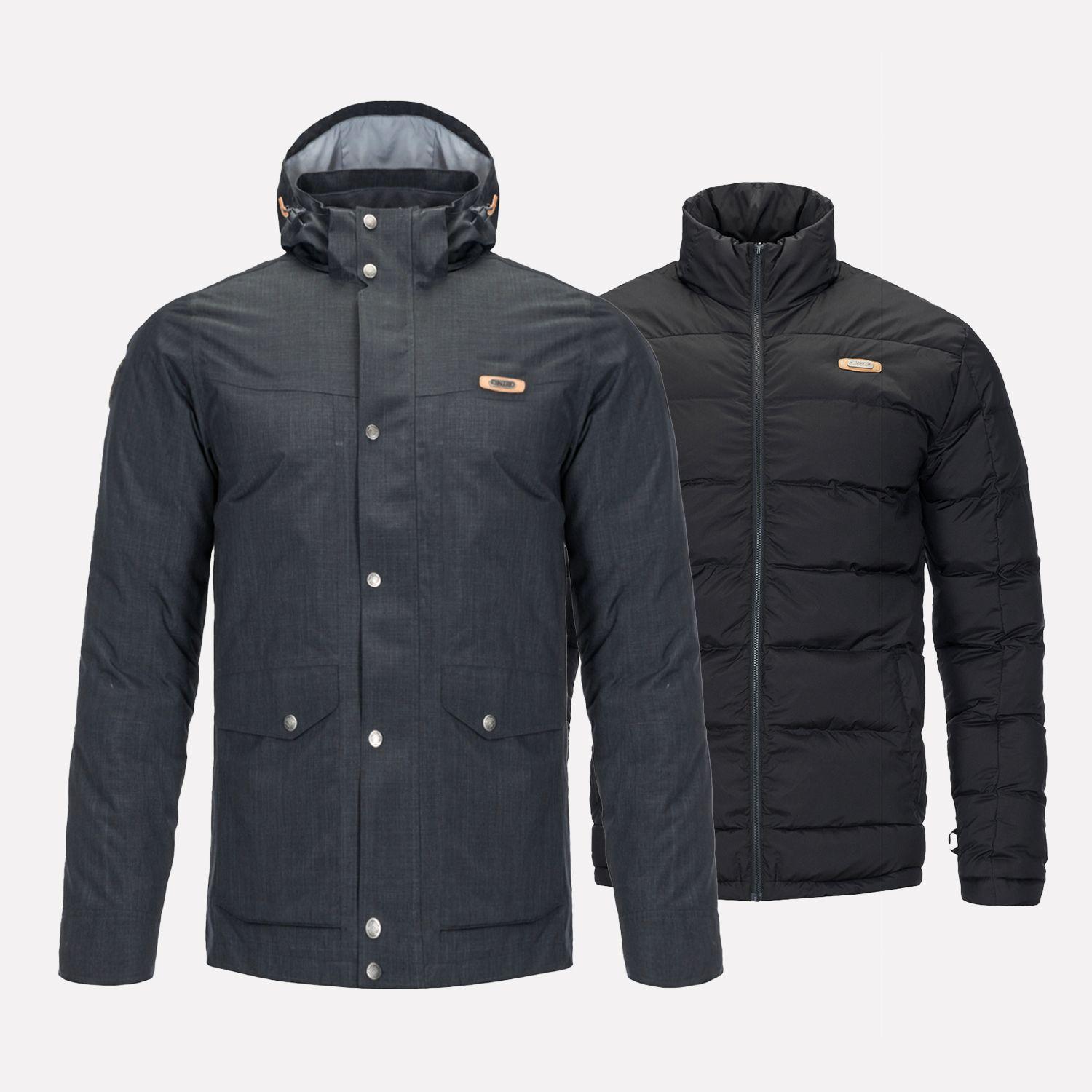 Chaqueta Hombre Nalca Fusion-3 Hoody Jacket Negro Lippi-0