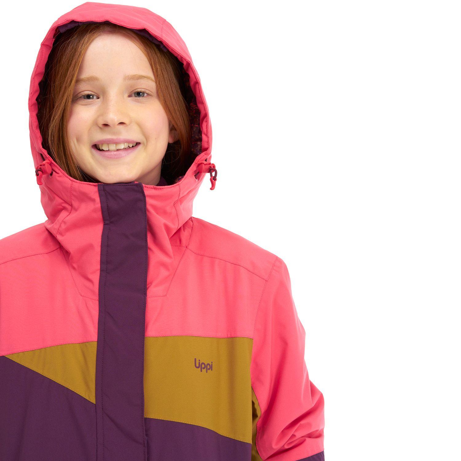 Chaqueta Teen Girl Shelter B-Dry Hoody Jacket Uva / Coral Lippi-4