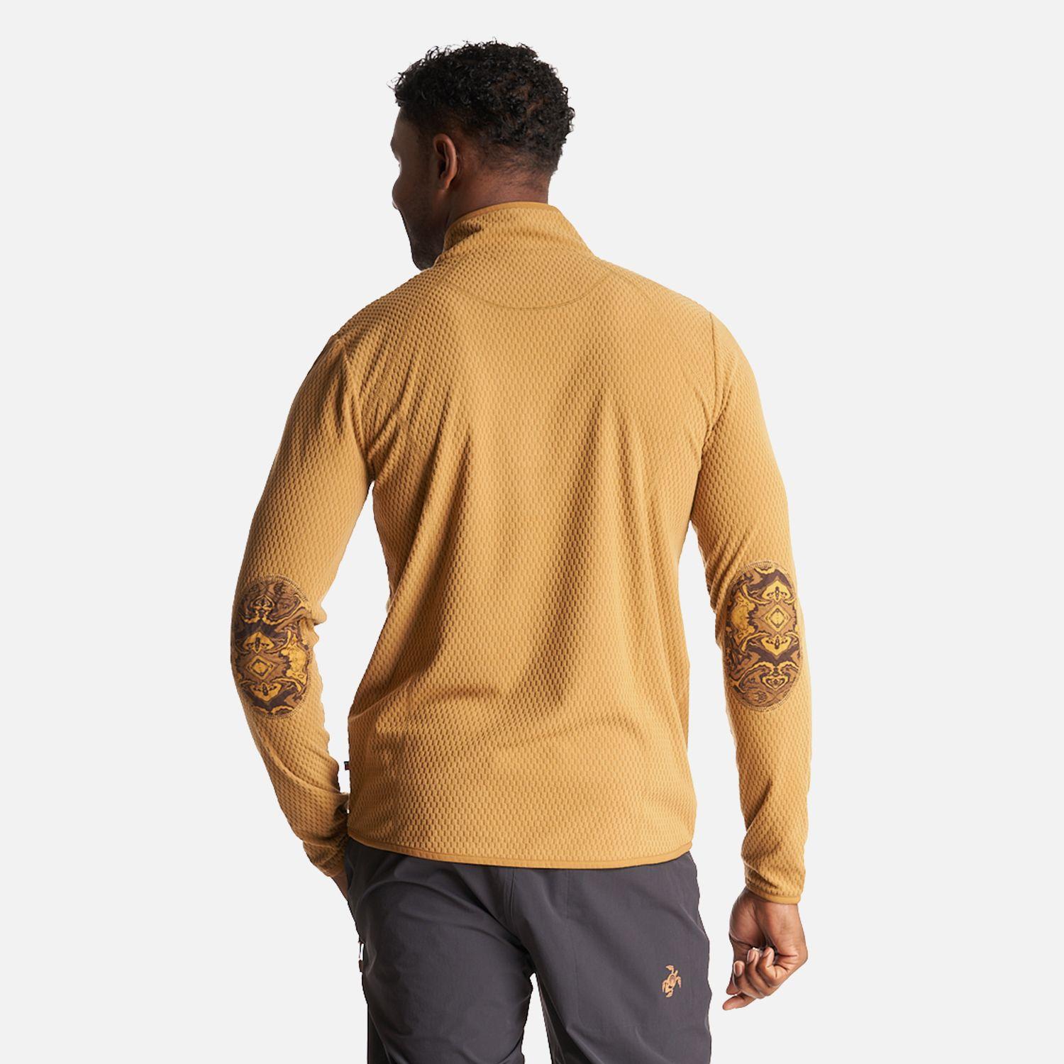 Poleron Hombre Taina Mostaza Oscuro Haka Honu I23-3