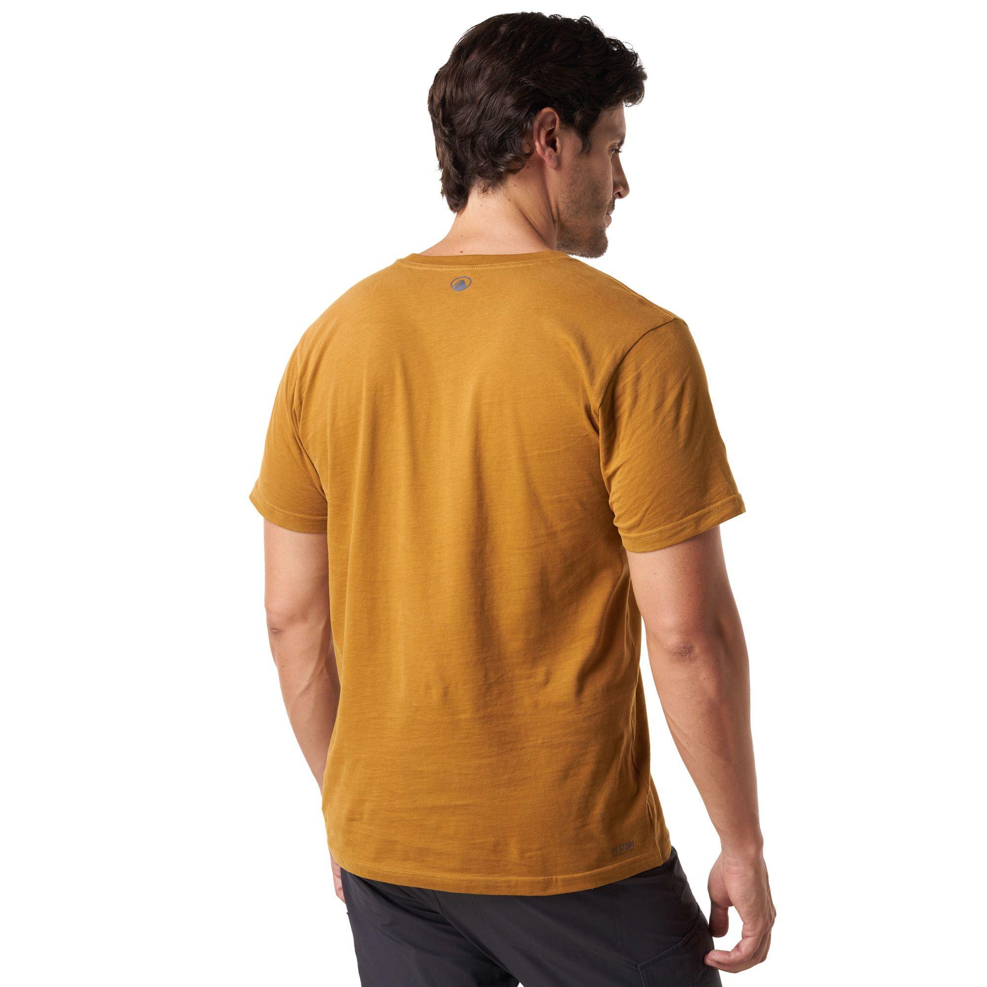 Polera Hombre Boulder UV-Stop Cotton T-Shirt Gris Oscuro Lippi-3