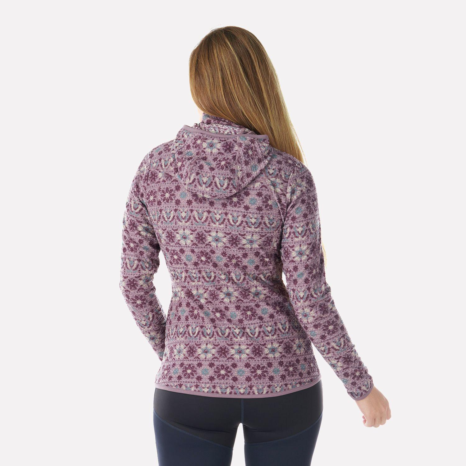 Poleron Mujer Jacaranda Nano-F 14 Zip Hoody Print Palo Rosa Lippi-2