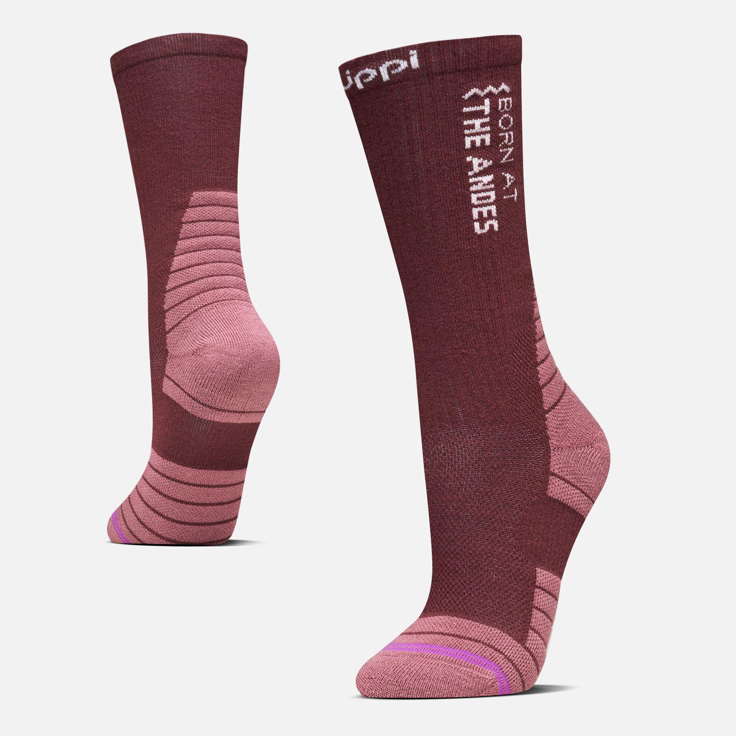 Calcetin Mujer Trekking Light Socks Burdeo Lippi-0