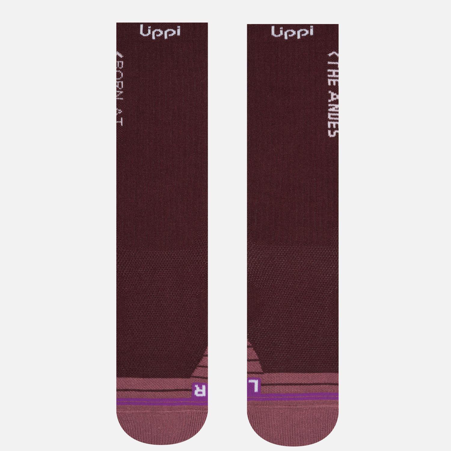 Calcetin Mujer Trekking Light Socks Burdeo Lippi-1